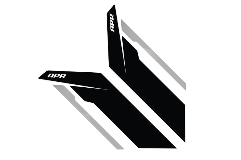 APR PM100334 Sideburns - Black / Silver Stripe Let