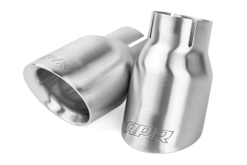 APR TPK0007 Double-Walled 3.5" Slash-Cut Tips Brushed