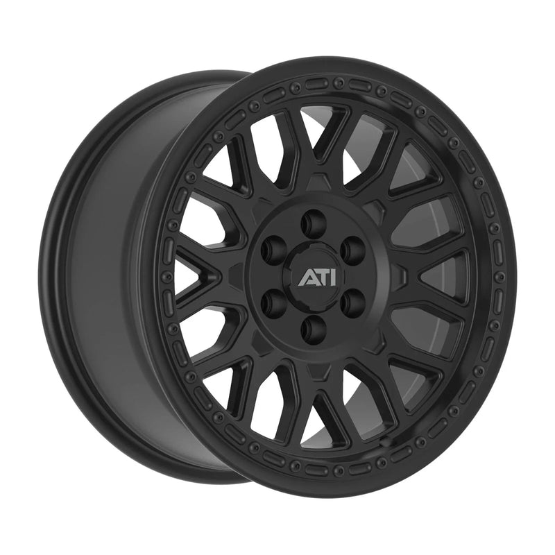 All Terrain Industries AT-01 17X8.5 Hybrid Beadlock Wheel - 6X114.3 +20 Black Hardware Kit (No ring) - Black