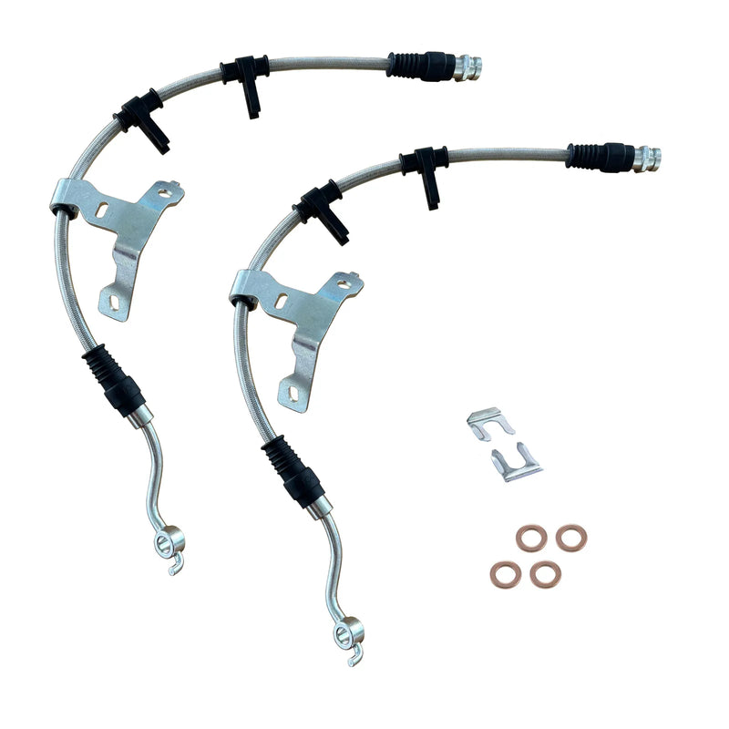 All Terrain Industries Extended Braided Brake Lines - Front (Next Gen Ranger 22+/Amarok 22+) — fits Volkswagen Amarok