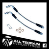All Terrain Industries Braided Brake Lines - Front Caliper (Landcruiser 76/78/79 Series w/ABS) — fits Toyota Landcr...