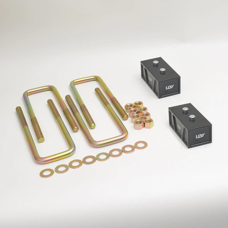 All Terrain Industries 50mm Rear Leaf Spring Lift Block Kit (Next Gen Ranger 22+/Everest 22+/Amarok 22+) — fits Vol...