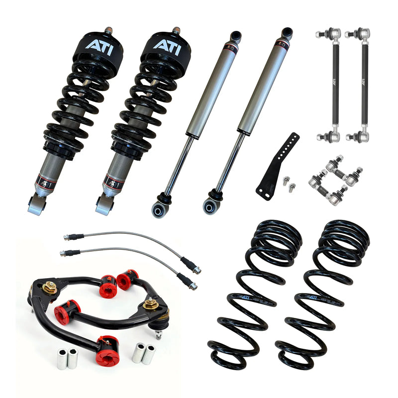 All Terrain Industries 2.0 Trail Series 4" Front/3" Rear Lift Kit Long Travel - Bar Winch/150-300KG (Navara D23 15+)