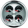 Autometer 5" Quad Gauge 100 PSI/100-250 °F/8-18V/240-33 ohm American Muscle