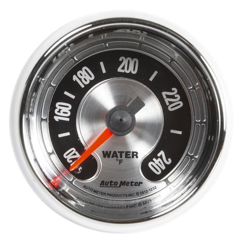 Autometer 2-1/16" Water Temperature 100-240 °F 6 ft. Mechanical American Muscle