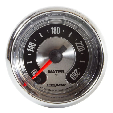 Autometer 2-1/16" Water Temperature 100-260 °F Stepper Motor American Muscle