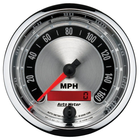 Autometer 3-3/8" Speedometer 0-160 MPH Electric American Muscle