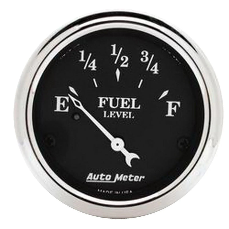 Autometer 2-1/16" Fuel Level 0-30 ohm Air-Core Old Tyme Black