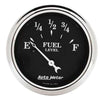 Autometer 2-1/16" Fuel Level 0-30 ohm Air-Core Old Tyme Black