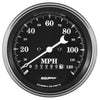 Autometer 3-3/8" Speedometer 0-120 MPH Electric w/Wheel ODO Old Tyme Black