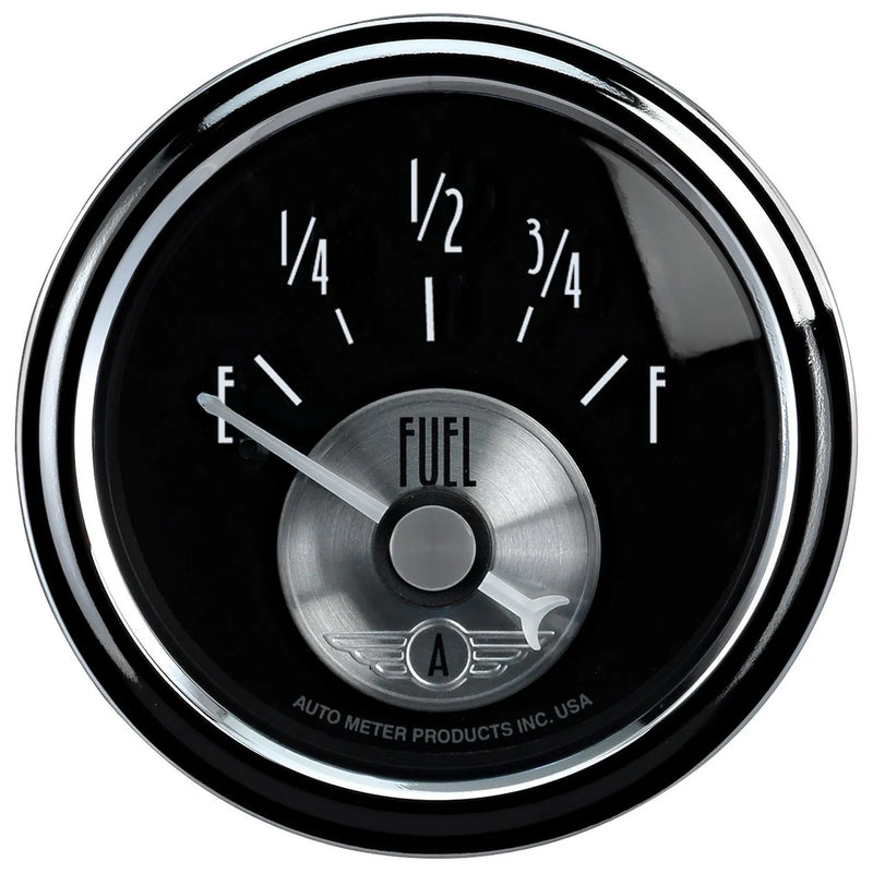 Autometer 2-1/16" Fuel Level 240- 33 ohm Air-Core SSE Prestige Blk