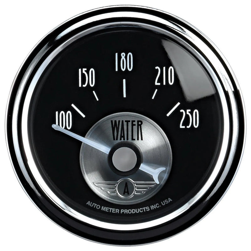Autometer 2-1/16" Water Temperature 100-250 °F Air-Core Prestige Black Diamond