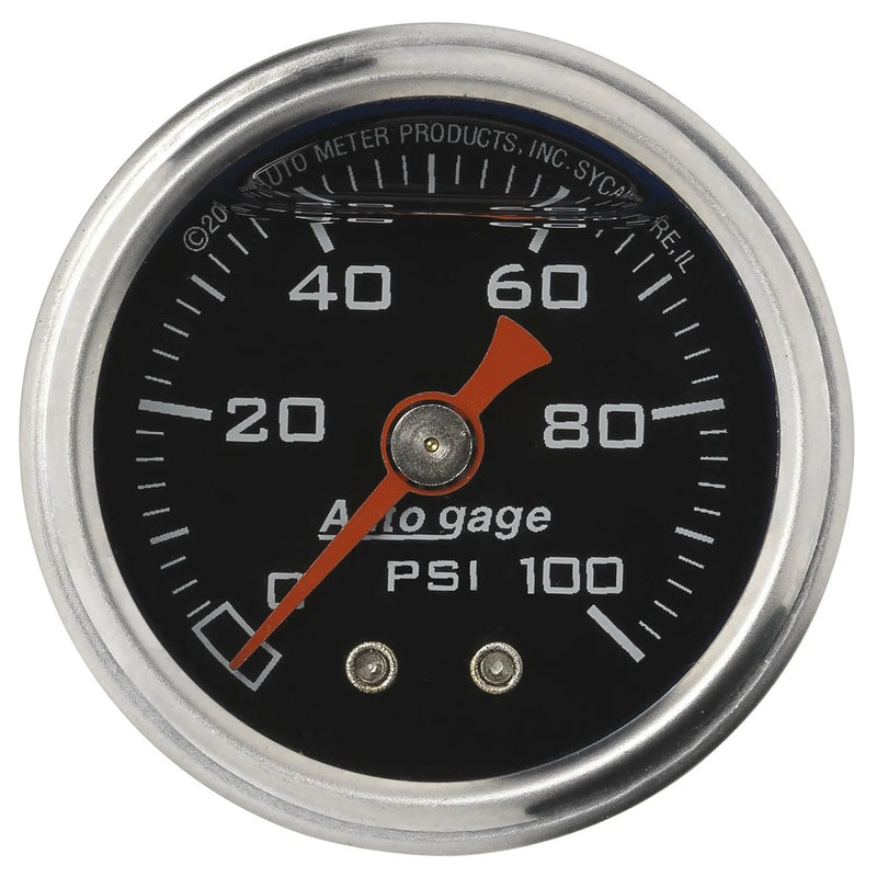 Autometer 1-1/2" Pressure 0-100 PSI Mechanical