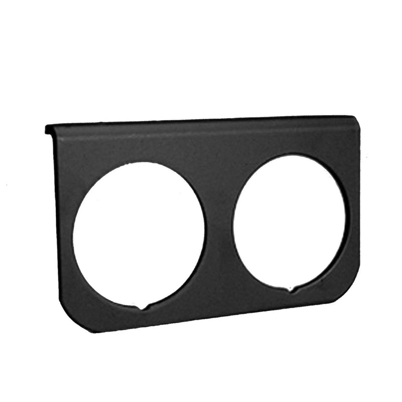 Autometer Gauge Mounting Panel Dual 2-1/16" Black Aluminum