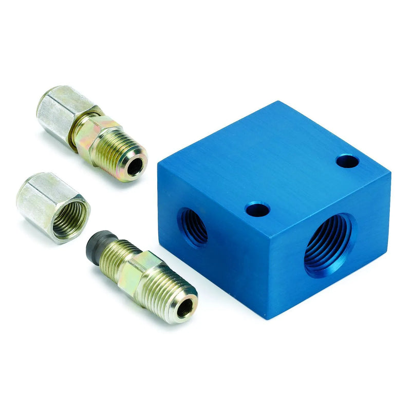 Autometer Fitting Adapter Transmission Line 5/16" OD Tubing 1/2" NPTF