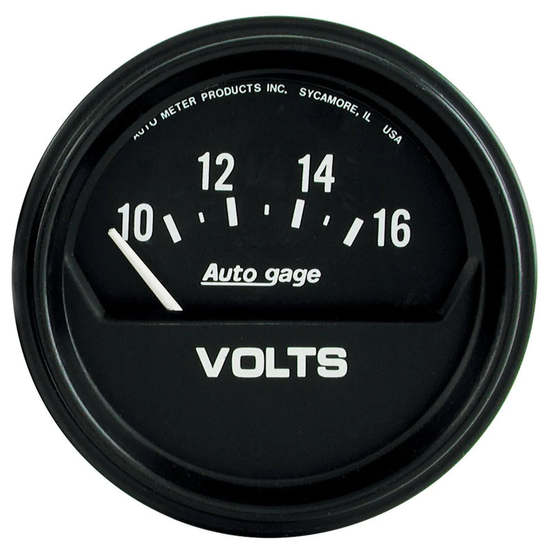 Autometer ATM2319 2-5/8" Voltmeter 10-16V Air-Core Short