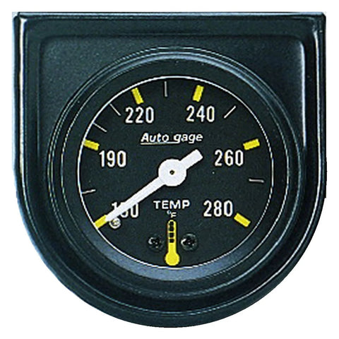 Autometer 1-1/2" Water Temperature 100-280 °F 6 Ft. Mechanical Full Sweep Auto Gage