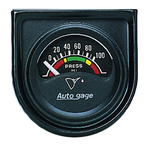 Autometer 1-1/2" Oil Pressure 0-100 PSI Air-Core Short Sweep Auto Gage
