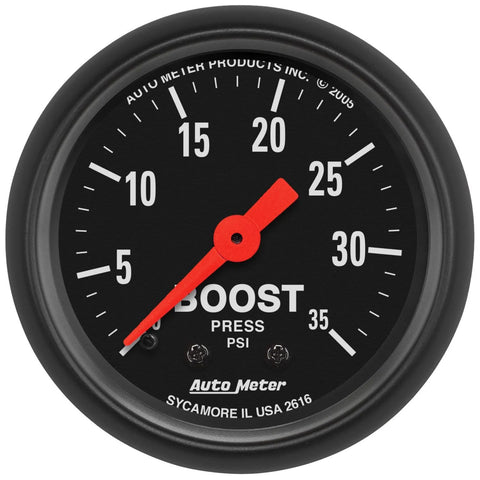 Autometer 2-1/16" Boost 0-35 PSI Mechanical Z-Series