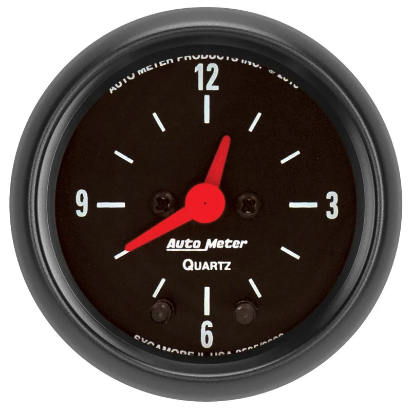 Autometer 2-1/16" Clock 12 Hour Z-Series