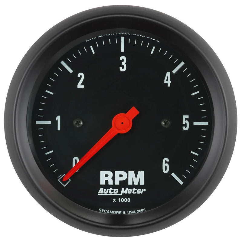 Autometer 3-3/8" In-Dash Tachometer 0-6,000 RPM Z-Series
