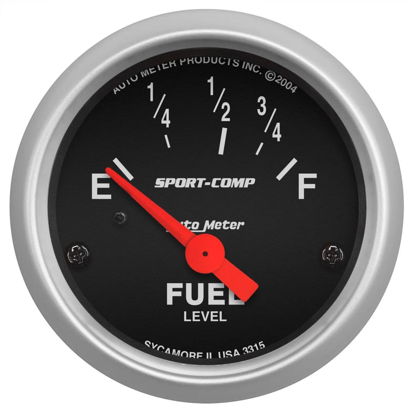 Autometer 2-1/16" Fuel Level 73-10 ohm Air-Core Sport-Comp