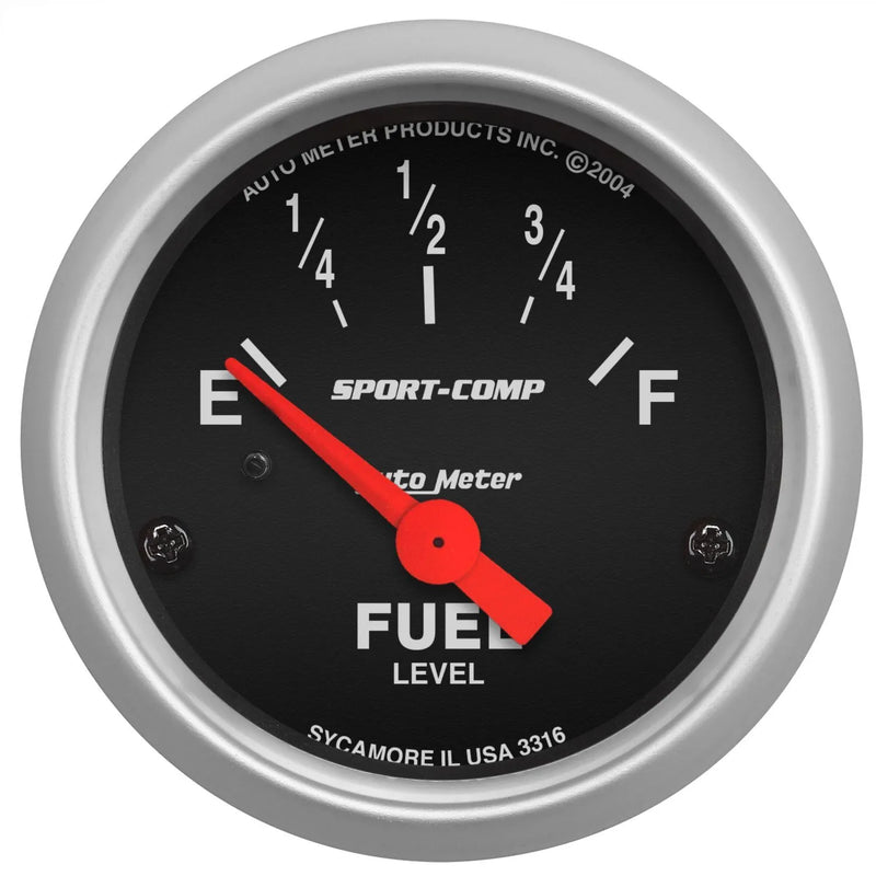 Autometer 2-1/16" Fuel Level 240-33 ohm Air-Core SSE Sport-Comp