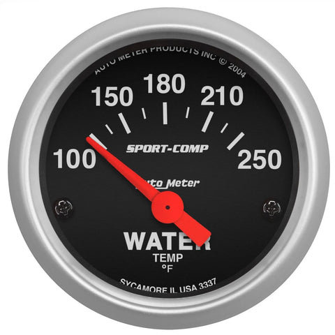 Autometer 2-1/16" Water Temperature 100-250 °F Air-Core Sport-Comp