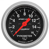 Autometer 2-1/16" Pyrometer 0-1600 °F Stepper Motor Sport-Comp