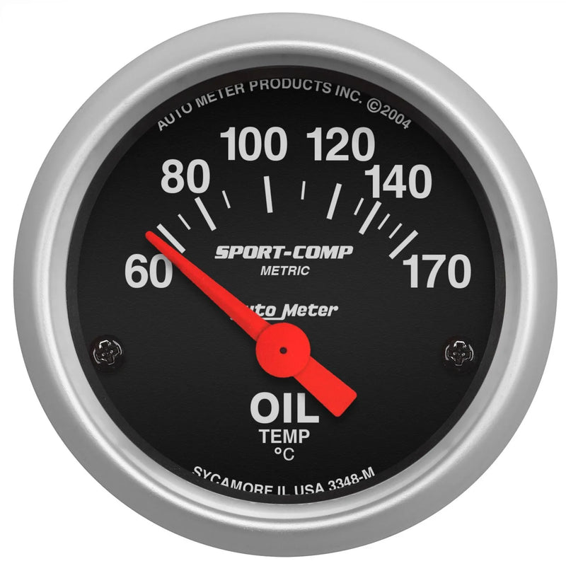 Autometer 2-1/16" Oil Temperature 60-170 °C Air-Core Sport-Comp