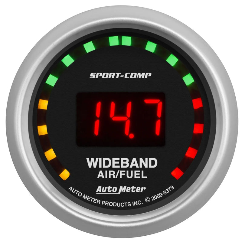 Autometer 2-1/16" Wideband Street Air/Fuel Ratio 10:1-17:1 AFR Sport-Comp