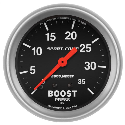 Autometer 2-5/8" Boost 0-35 PSI Mechanical Sport-Comp