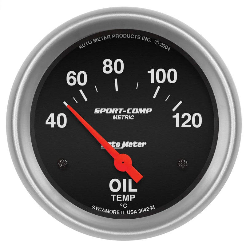 Autometer 2-5/8" Oil Temperature 40-120 °C Air-Core Sport-Comp