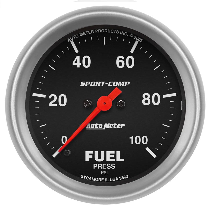 Autometer 2-5/8" Fuel Pressure 0-100 PSI Stepper Motor
