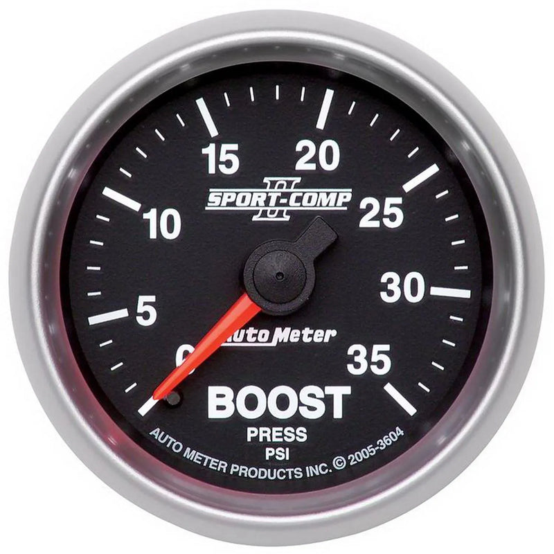 Autometer 2-1/16" Boost 0-35 PSI Mechanical Sport-Comp II