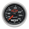 Autometer 2-1/16" Water Temperature 120-240 °F Chevy Red Bowtie