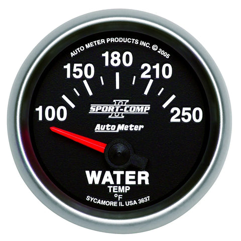 Autometer 2-1/16" Water Temperature 100-250 °F Air-Core Sport-Comp II