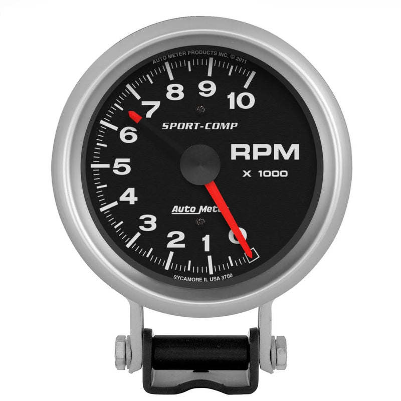 Autometer ATM3700 3-3/4" Pedestal Tachometer 0-10,000 RPM