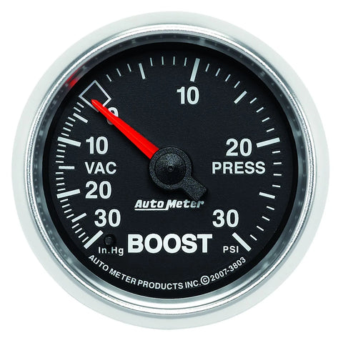 Autometer 2-1/16" Boost/Vacuum 30 In HG/30 PSI Mechanical GS