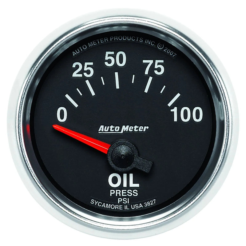 Autometer ATM3827 2-1/16" Oil Pressure 0-100 PSI Air-Core