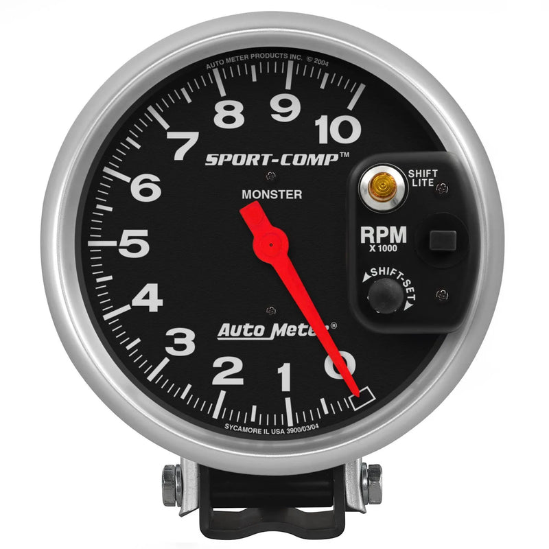 Autometer 5" Pedestal Tachometer 0-10,000 RPM Sport-Comp