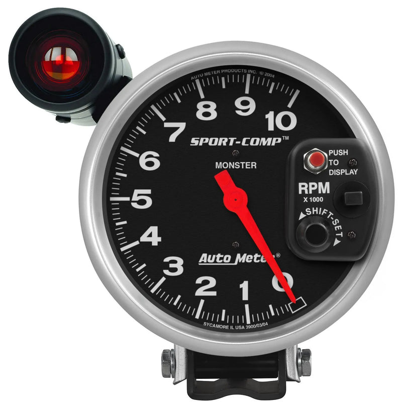 Autometer ATM3904 5" Pedestal Tachometer 0-10,000 RPM