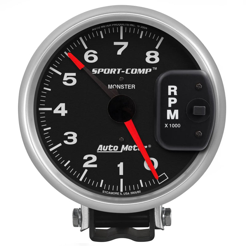 Autometer 5" Pedestal Tachometer 0-8,000 RPM