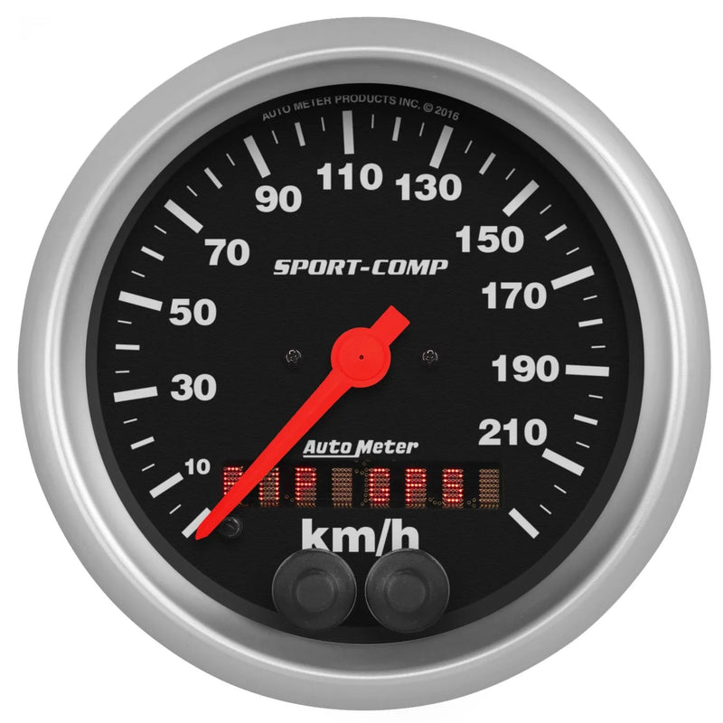 Autometer 3-3/8" Speedo 225 KM/H GPS Sport-Comp