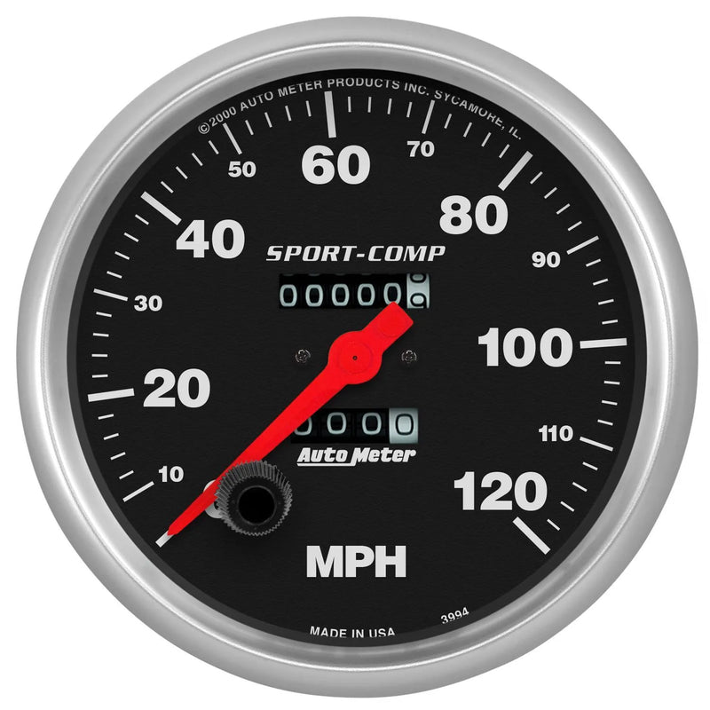 Autometer 5" Speedometer 0-120 MPH Mechanical Sport-Comp