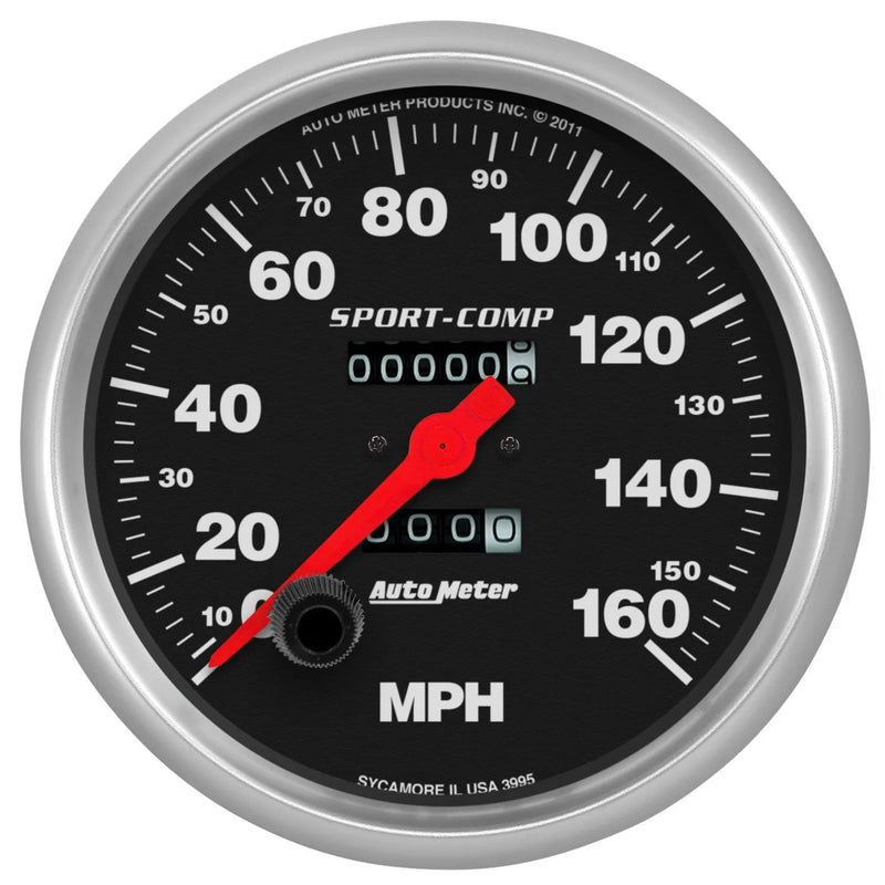 Autometer 5" Speedometer 0-160 MPH Mechanical Sport-Comp