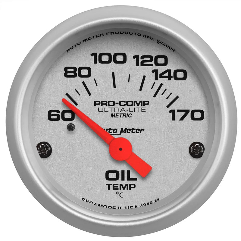 Autometer 2-1/16" Oil Temperature 60-170 °C Air-Core Ultra-Lite