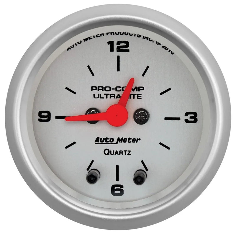 Autometer 2-1/16" Clock 12 Hour Ultra-Lite