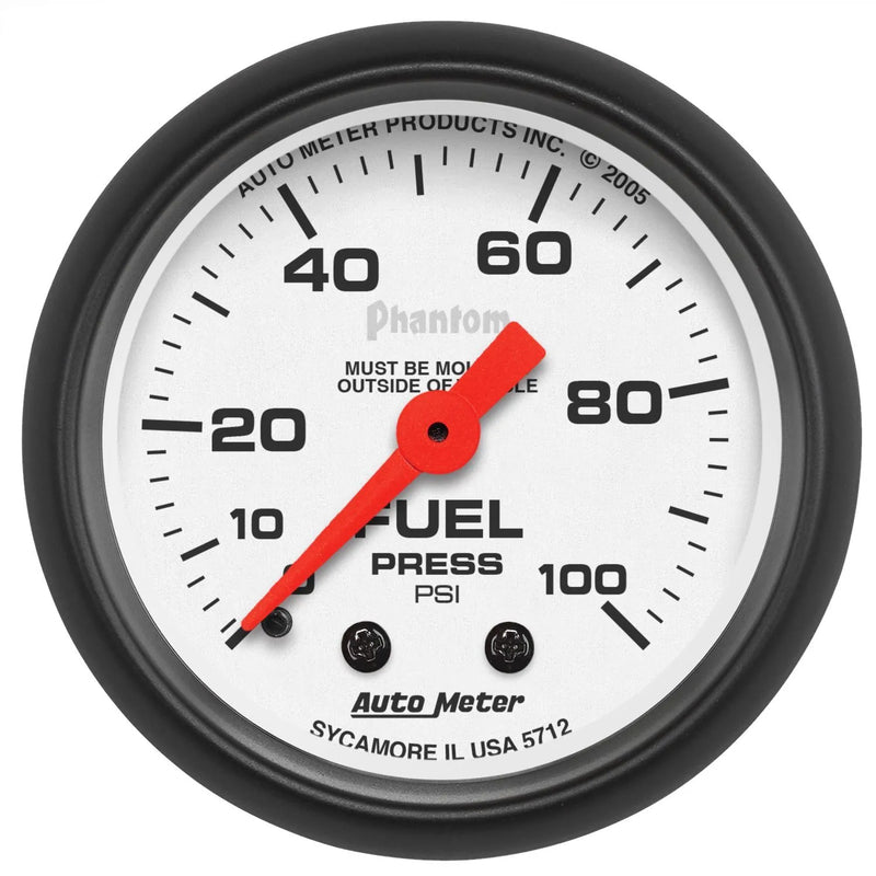 Autometer 2-1/16" Fuel Pressure 0-100 PSI Mechanical