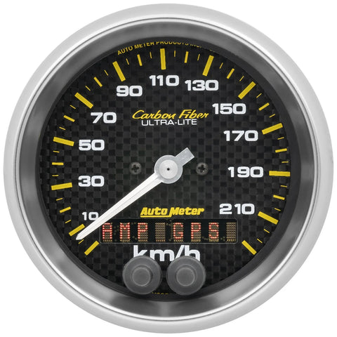 Autometer 3-3/8" GPS Speedometer 0-225 KM/H Carbon Fiber